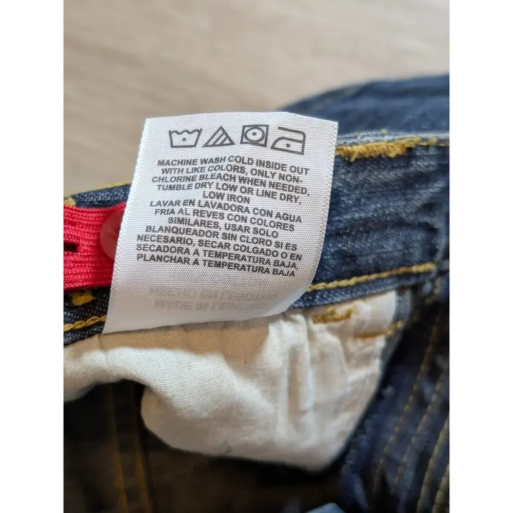 Wrangler Boys 10 Husky Straight Fit Blue Jeans Adjustable Waist 100% Cotton NWT